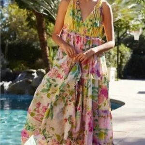 Anthropologie PQ swim tiered dress